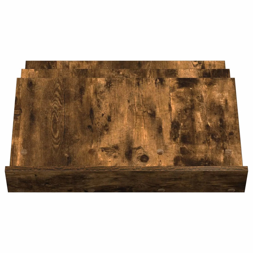 Scaffale per riviste Rovere fumé 65 x 53 x 28,5 cm 890884