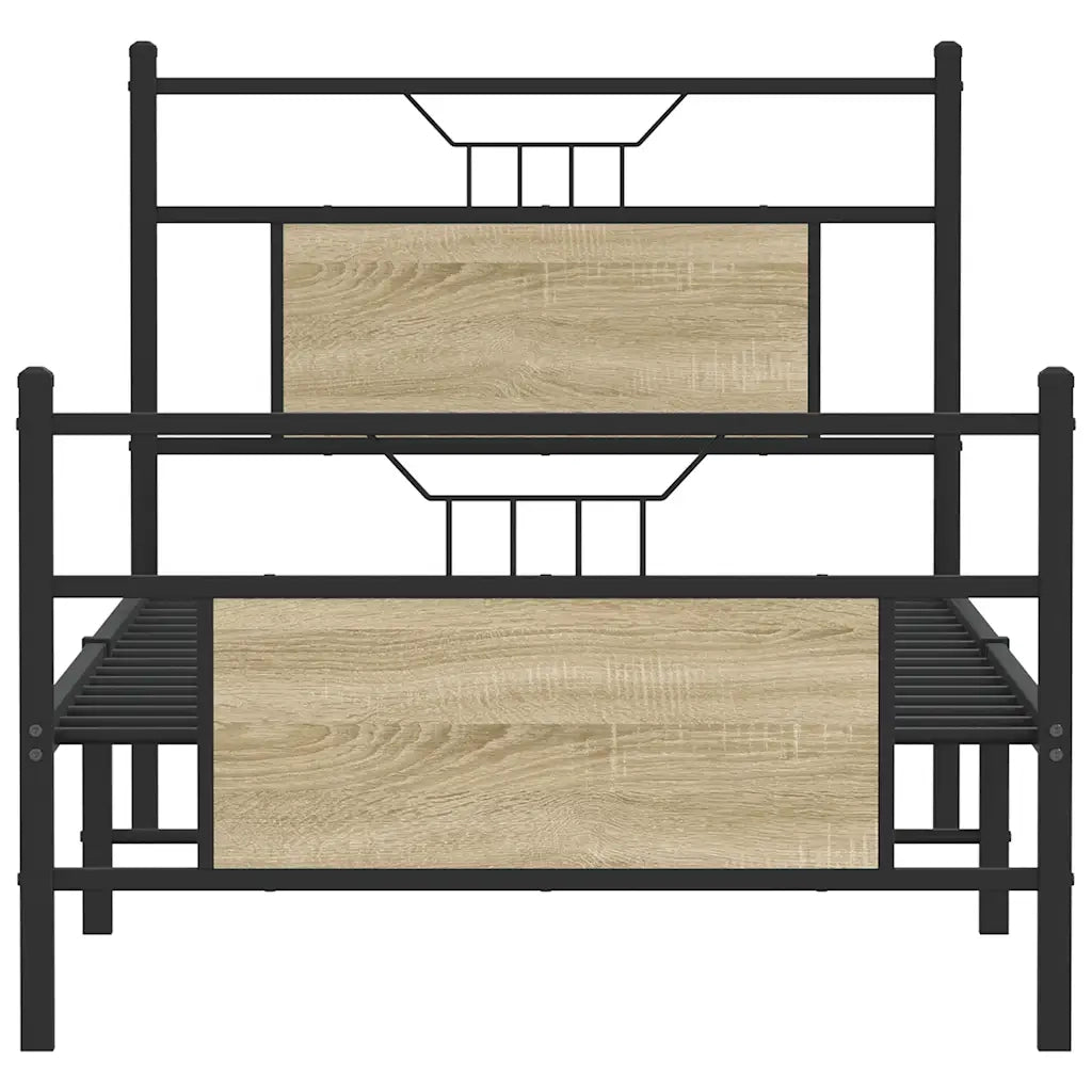 Giroletto senza Materasso Rovere Sonoma 90x190 cm in Truciolato 4106802