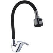 Trade Shop - Miscelatore Rubinetto Lavabo A Doccia Doccetta Per Casa Cucina Flessibile Nero -