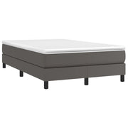 Giroletto a Molle con Materasso Grigio 120x190 cm in Similpelle