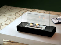 Camino a Bioetanolo da Tavolo 60x20x35 cm Karlsen Mantova Nero