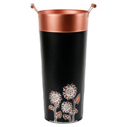 Portaombrelli tondo in metallo nero d23,5x50h b:18