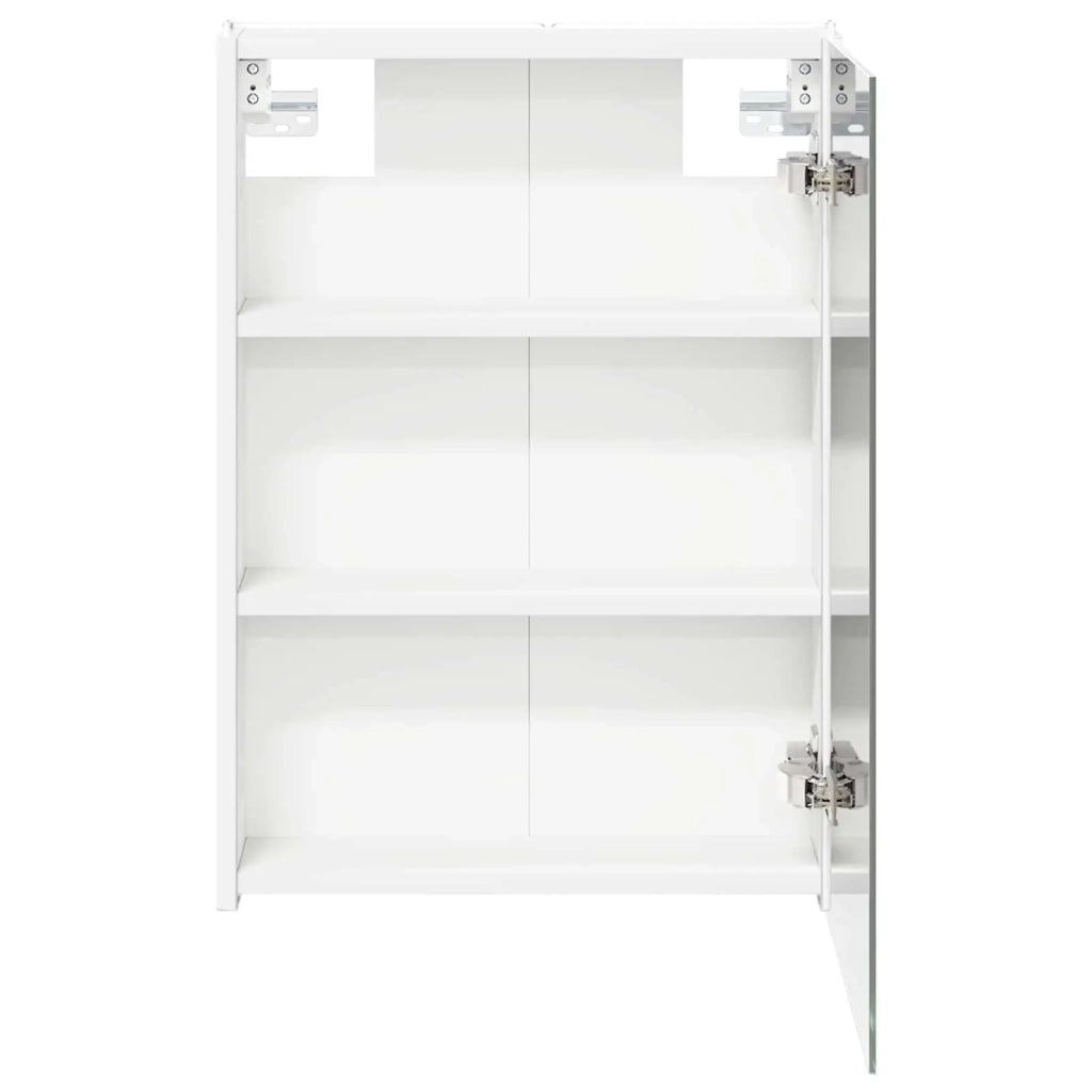 Mobiletto per specchio da bagno Bianco 43 x 11,5 x 60,5 cm