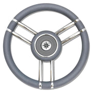RUOTA TIMONE T27 GRIGIO Ø MM.350 GREY T27 STEERING WHEEL Ø MM.350