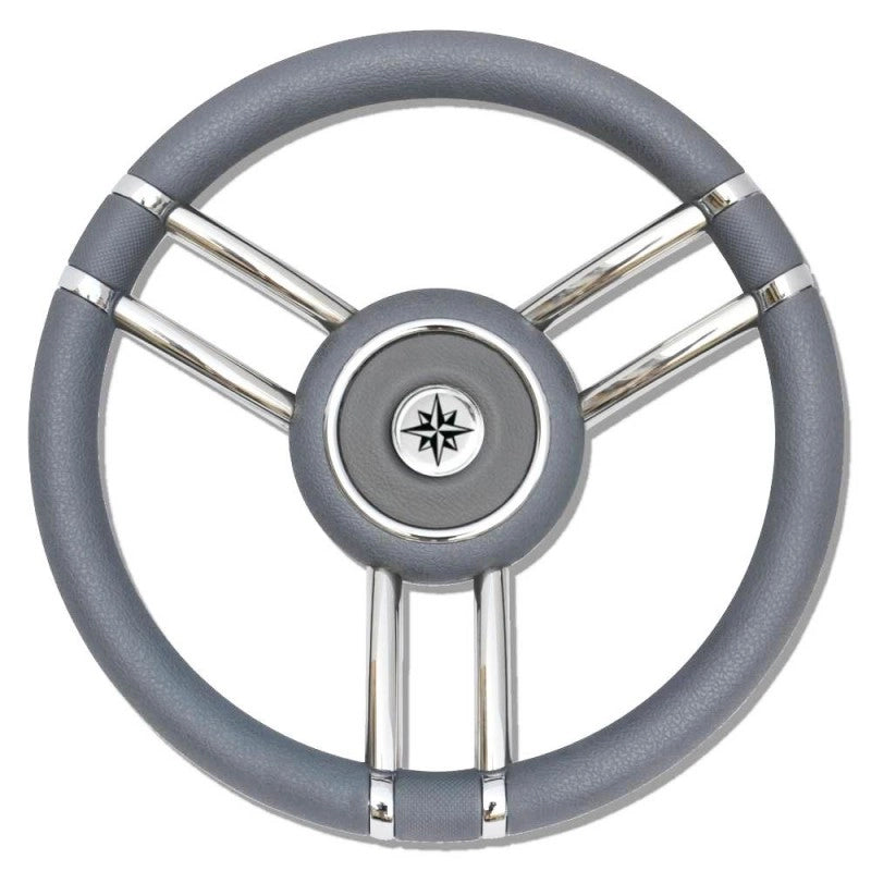 RUOTA TIMONE T27 GRIGIO Ø MM.350 GREY T27 STEERING WHEEL Ø MM.350