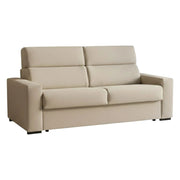 Ozegna, Divano Fisso 3 Posti Sfoderabile Made in Italy, 220x95 cm Beige