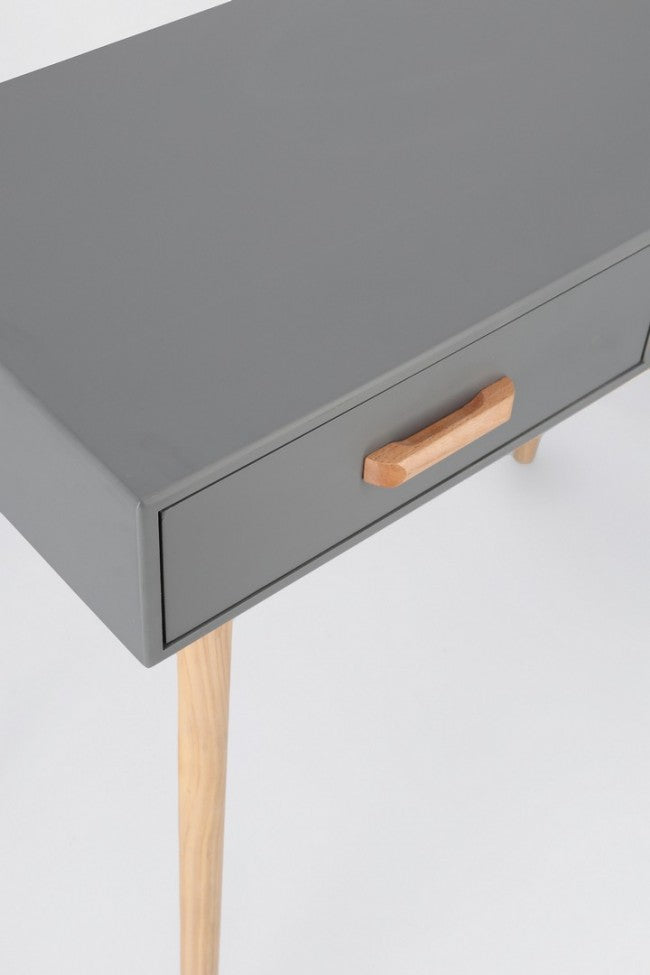 Consolle 2 Cassetti 90x40x79 cm Ordinary in Legno Grigio