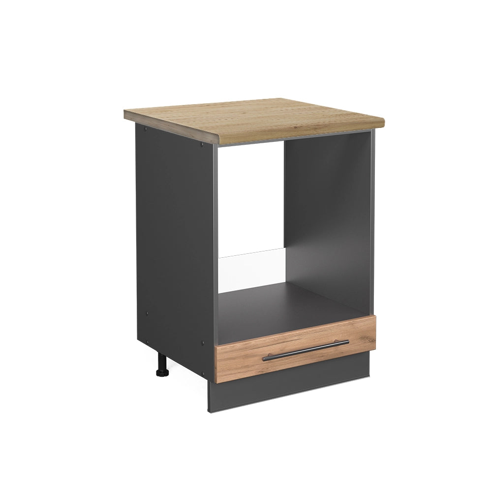 Mobile per forno da incasso Fame-Line Rovere dorato/Antracite 60 cm, PL Rovere Vicco