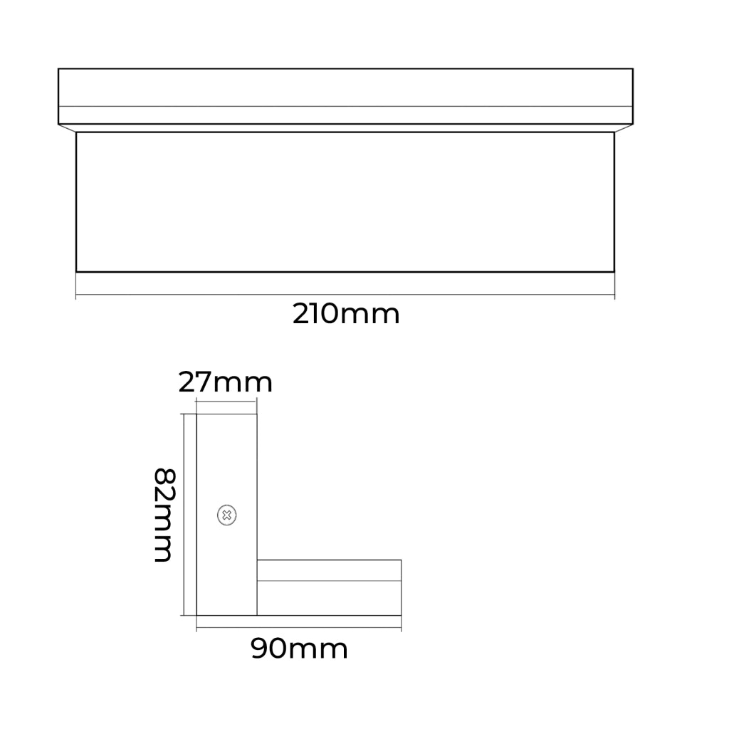 LAMPADA LED DA PARETE PER ESTERNO IP54 LUCE NATURALE 4000K - ILLUMINAZIONE ELEGANTE E DUREVOLE
