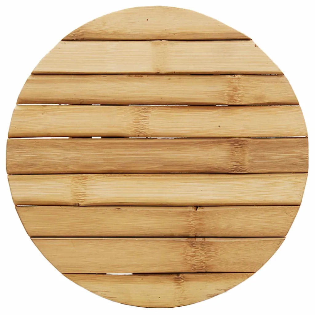 vidaXL Pouf Marrone 30 x 30 x 36 cm Bambù