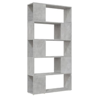 Libreria/Divisorio Grigio Cemento 80x24x155 cm in Truciolato cod mxl 15341