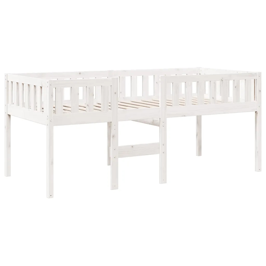 Letto per Bambini senza Materasso Bianco 90x190cm Massello Pino 855019
