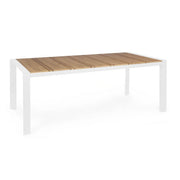 Tavolo da Giardino in Alluminio e Polywood Effetto Teak 198x100 - MESSENGER