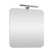 Specchio LED 60x90 cm reversibile con angoli tondi e luce fredda