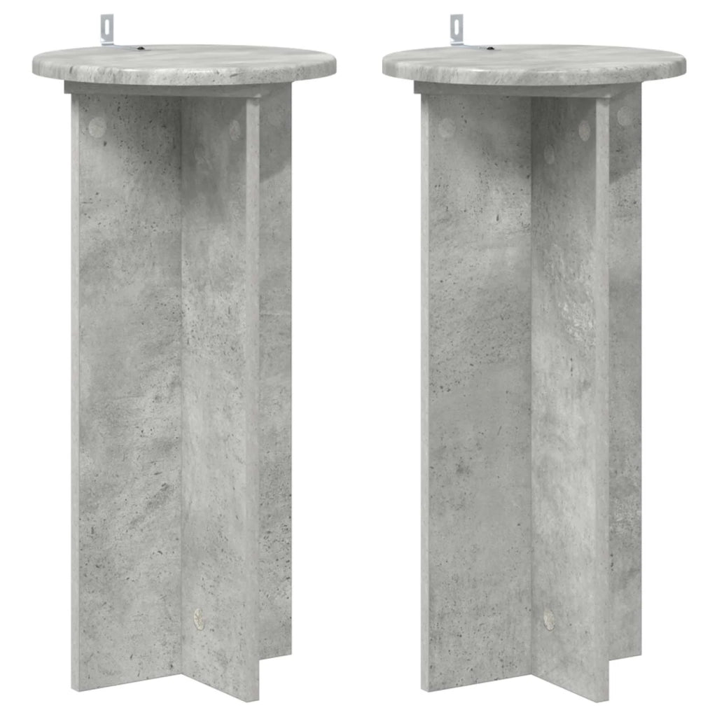 Supporto per piante 2 pcs Grigio Cemento 29,5 x 29,5 x 60 cm 899720