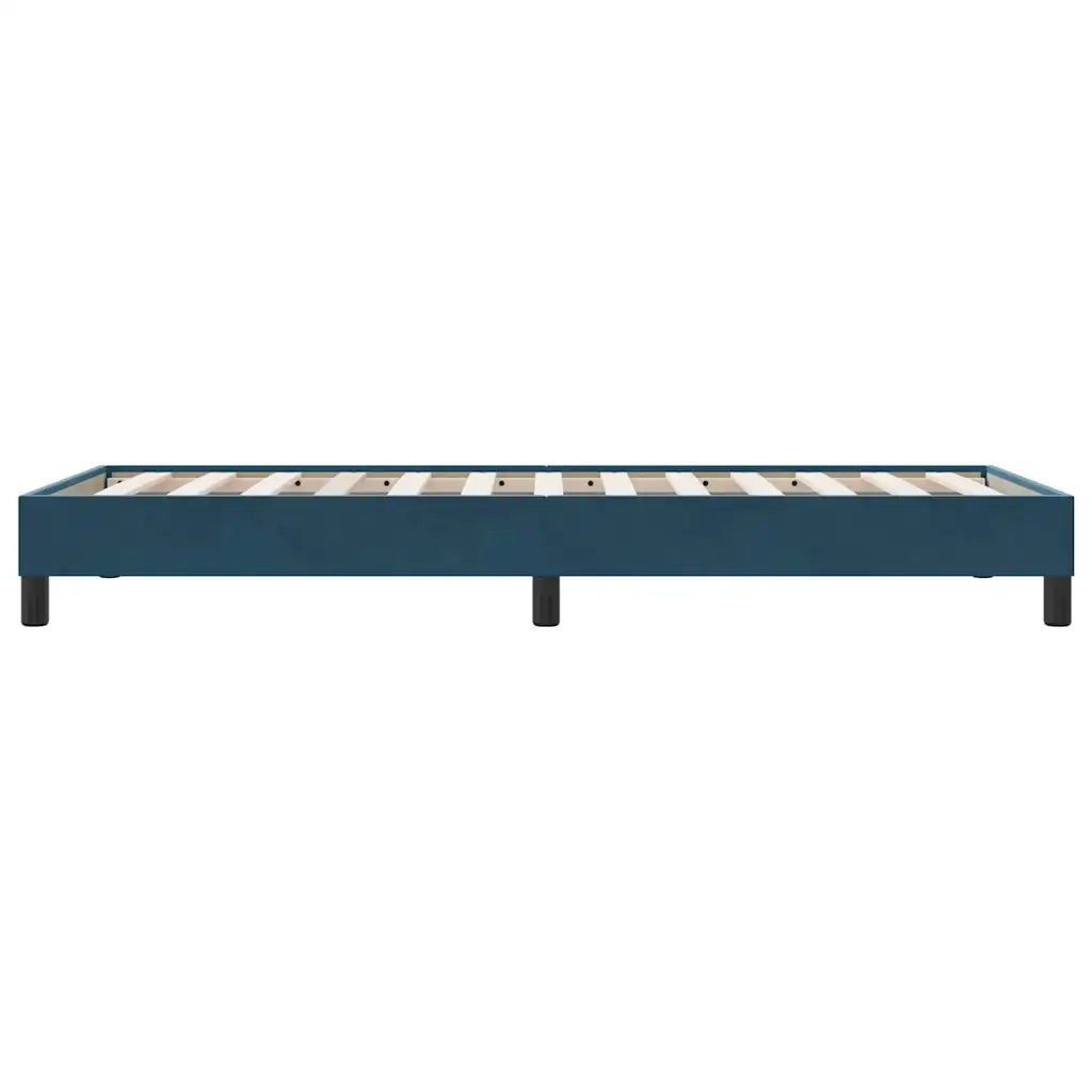 Giroletto senza Materasso Blu Scuro 100x210 cm in Velluto 4101347