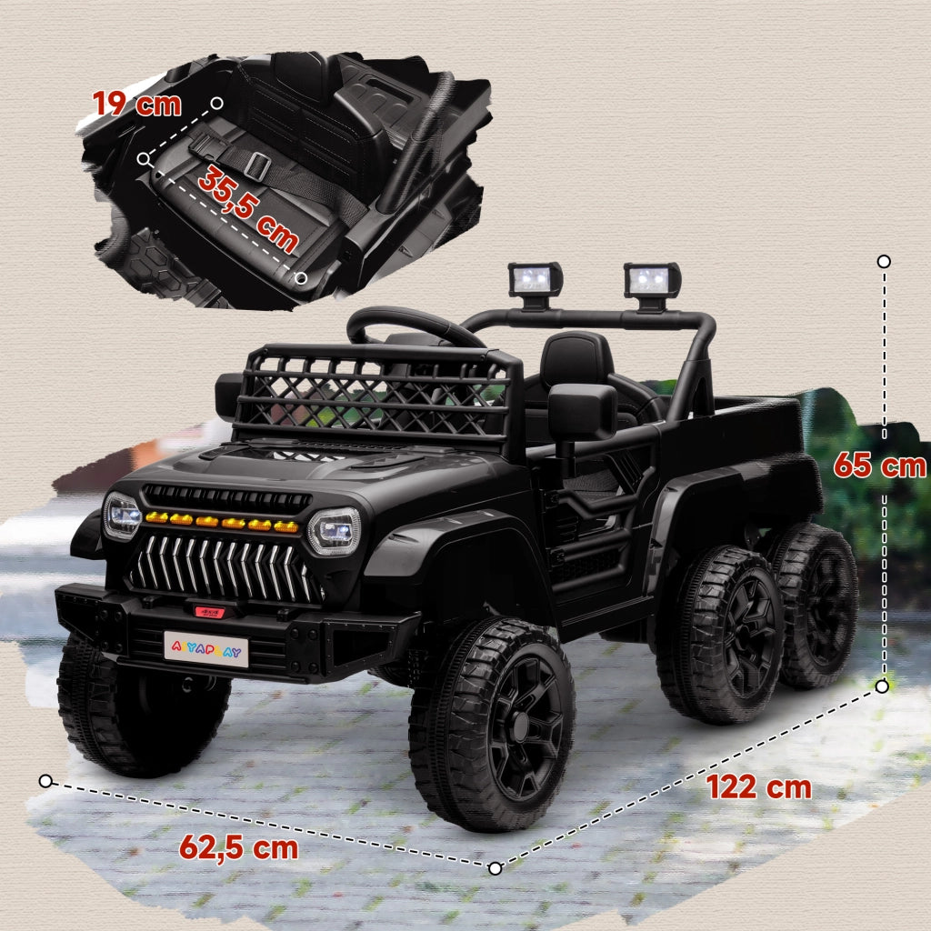Auto elettrica per bambini ¨C zephmum ¨C 122x62.5x65 cm nero