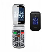 BRONDI AMICO SUPERVOICE (NERO/ARGENTO) - TELEFONO CELLULARE PER ANZIANI - TASTO SOS - AUDIO AMPLIFICATO - CONTROLLO REMOTO - BASE DI RICARICA - DOPPIO DISPLAY
