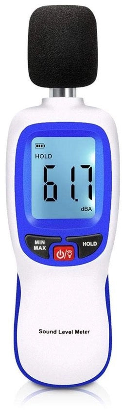 Misuratore del livello del rumore - Misuratore digitale portatile del rumore - Per misurazioni del rumore - 30-130 dBA - Per controllo e qualità del rumore - Ideale per...