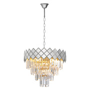 Lampadario cristallo cromo Carisma 9xE14 Milagro ML8889