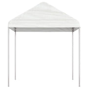 Gazebo con Tetto Bianco 2,28x2,23x2,69 m in Polietilene 362635