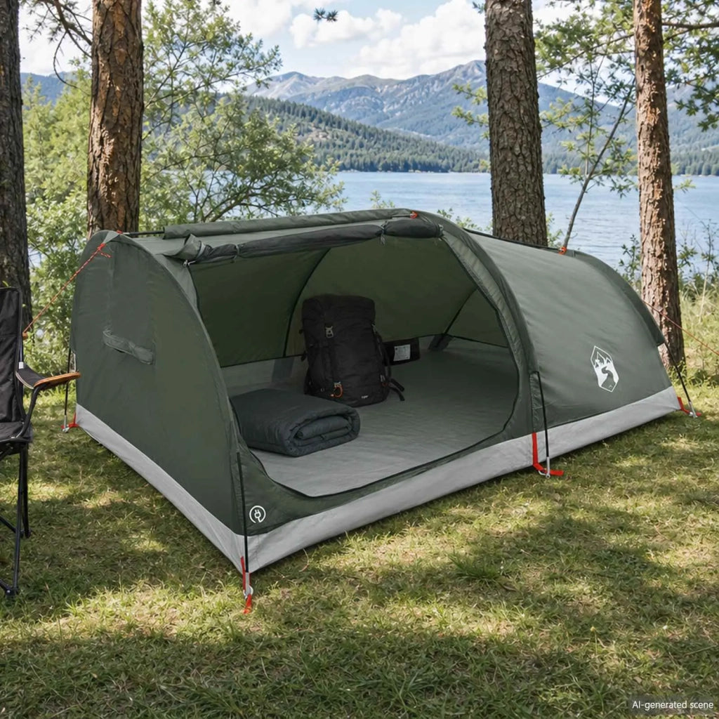 Tenda da Trekking Impermeabile 1 persona Verde militare 42042233