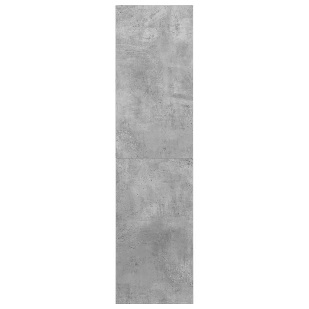 Mobile TV Parete Grigio Cemento 37x37x142,5cm Legno Multistrato 805493