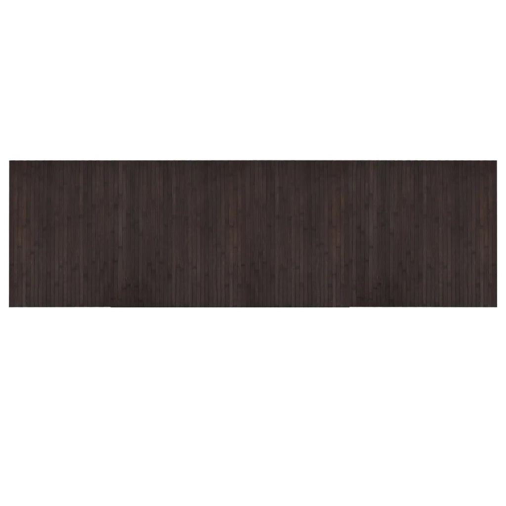 Tappeto del soggiorno | Tappeto Rettangolare Marrone Scuro 60x200 cm in Bamb¨´