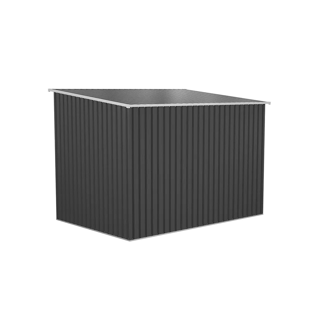 Casetta da giardino in acciaio zincato nero 2,77x1,93xh1,96m - 91kg - 5,35 metri quadri