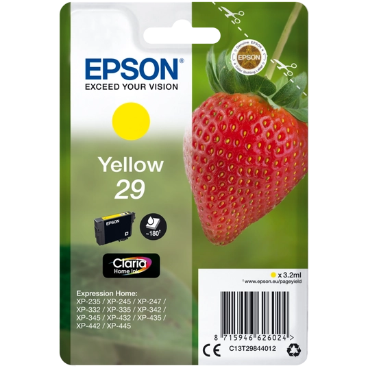 Epson Strawberry Cartuccia Fragole Giallo Inchiostri Claria Home 29