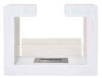 Camino a Bioetanolo da Pavimento 78x58x25 cm Omega Bianco