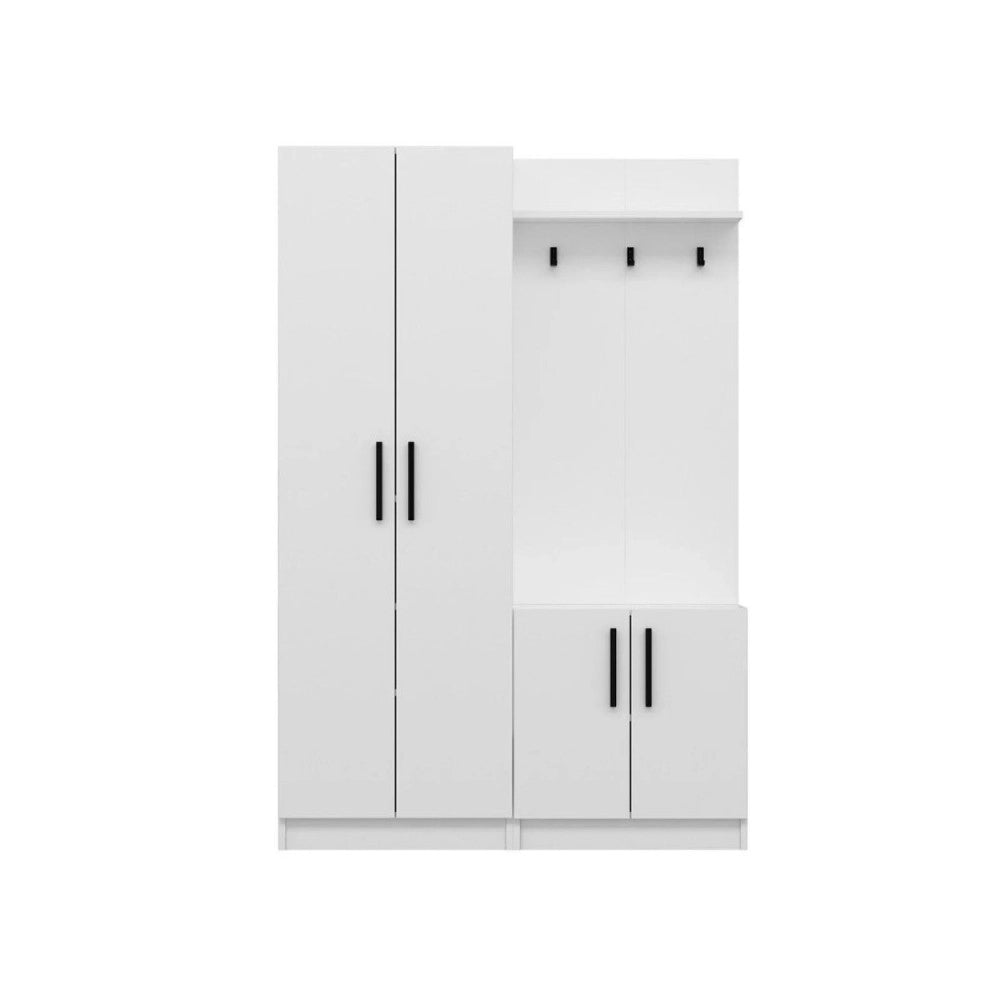 Armadio con appendiabiti Dante 120x37x180h colore bianco