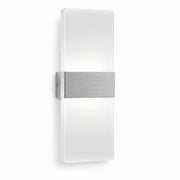 APPLIQUE LED 10W ESTERNO LAMPADA PARETE ARGENTO IP65 3000K 4000K 6000K ET-31701