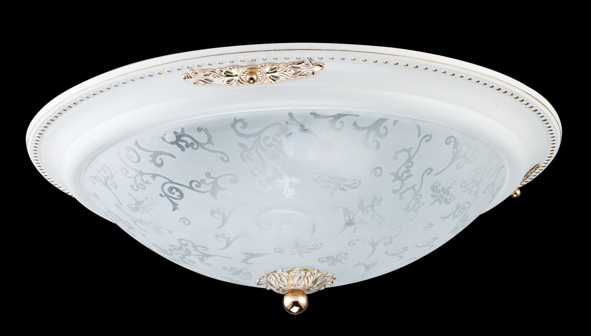 Plafoniera Ceiling & Wall in Metallo Diametrik Bianco con Oro