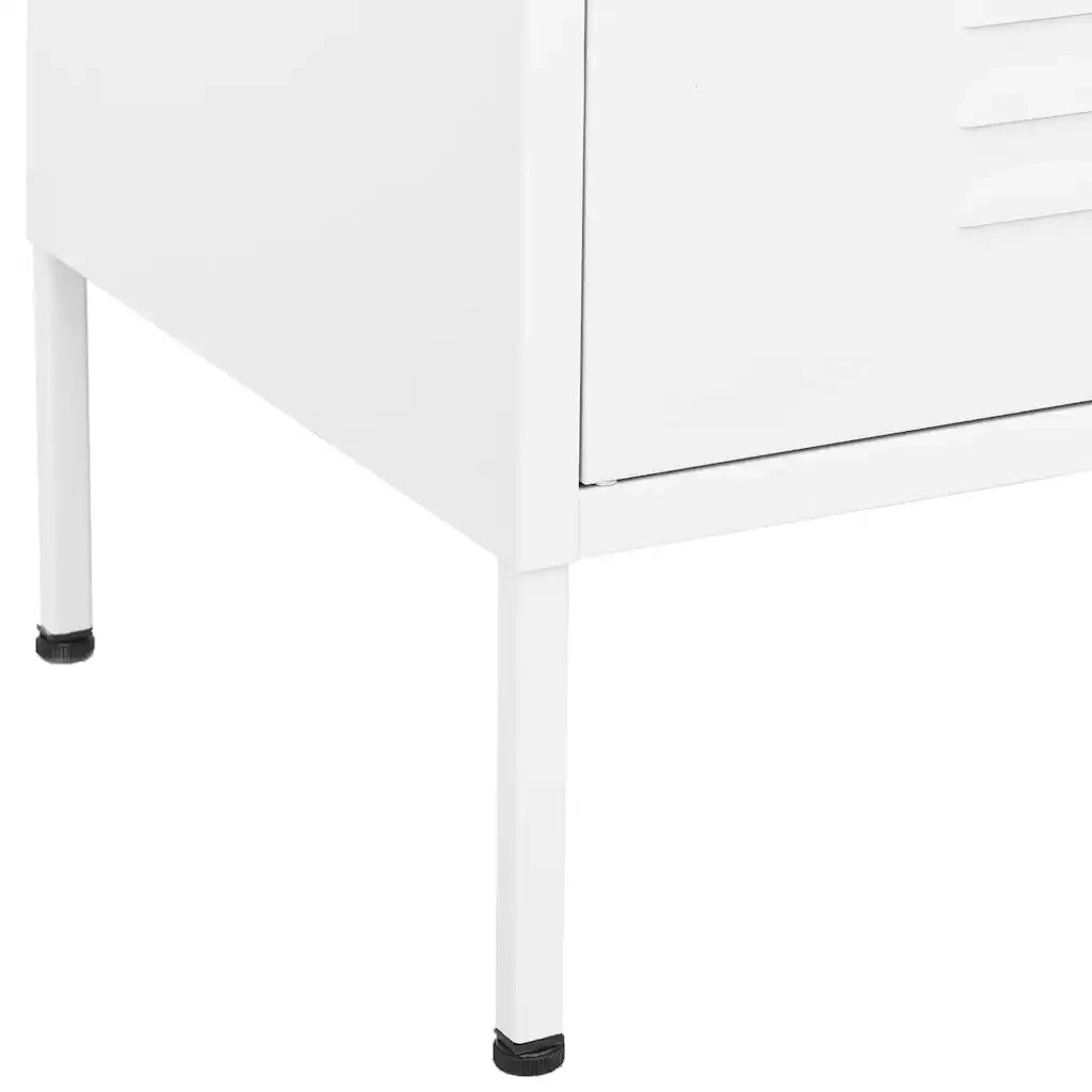 Armadietto Bianco 80x35x101,5 cm in Acciaio 336170