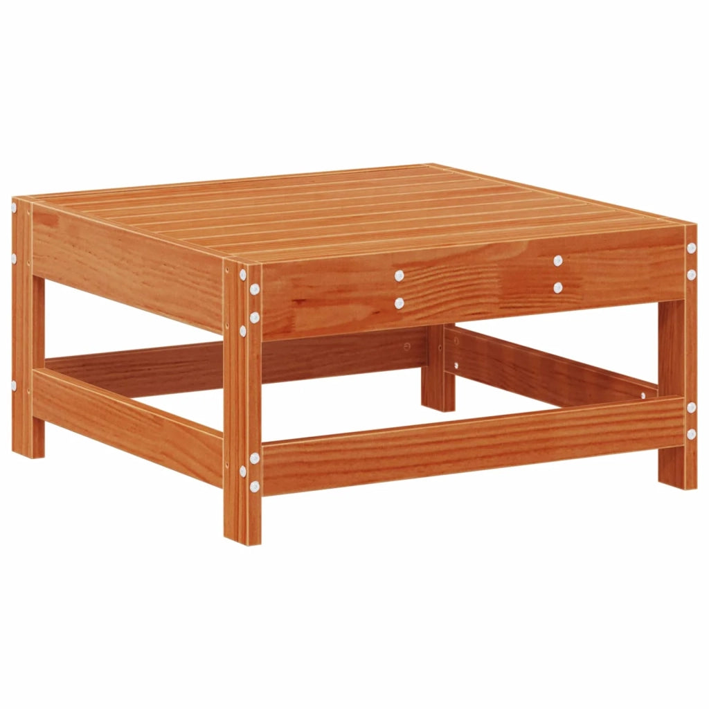 Salotto da Giardino-Divano componibile Sezionale Marrone Cera 252 x 62 x 70,5 cm