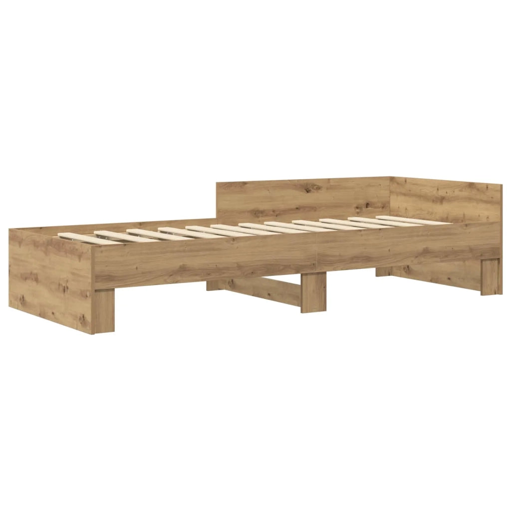 Struttura letto con testata Rovere Artigianale 80 x 200 cm