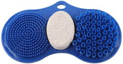 Massaggiatore per piedi antiscivolo - Matraccio per massaggi ai piedi - Pulitore per piedi - Spazzola per piedi in silicone - Esfoliante per pelle morta - Design a forma di pietra di abrasione - Scrobicatore per piedi