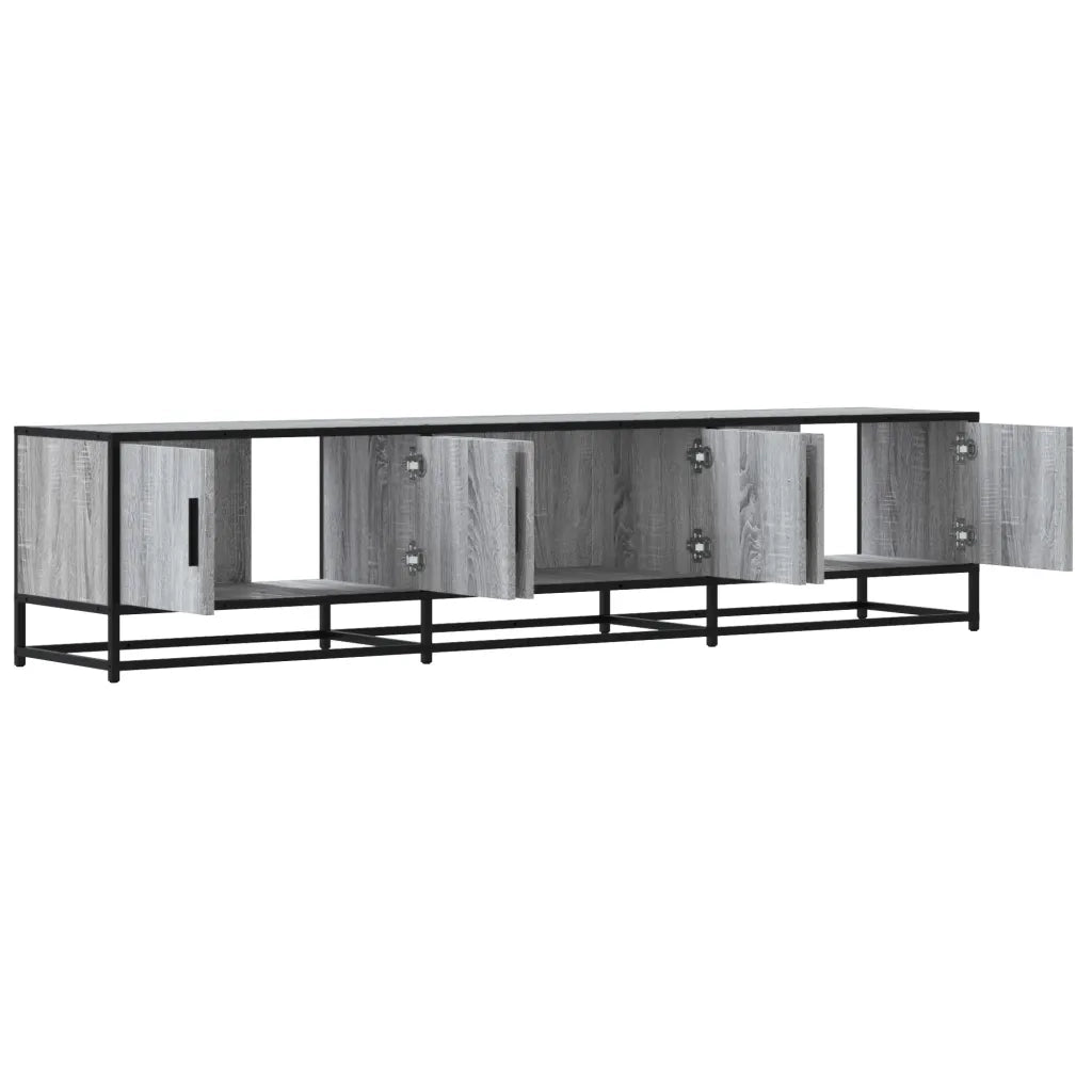 Mobile Porta TV Grigio Sonoma 180x35x41 cm in Truciolato 3300788