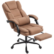 Sedia da ufficio ergonomica ¨C zephmum ¨C marrone 65x67x111-119cm