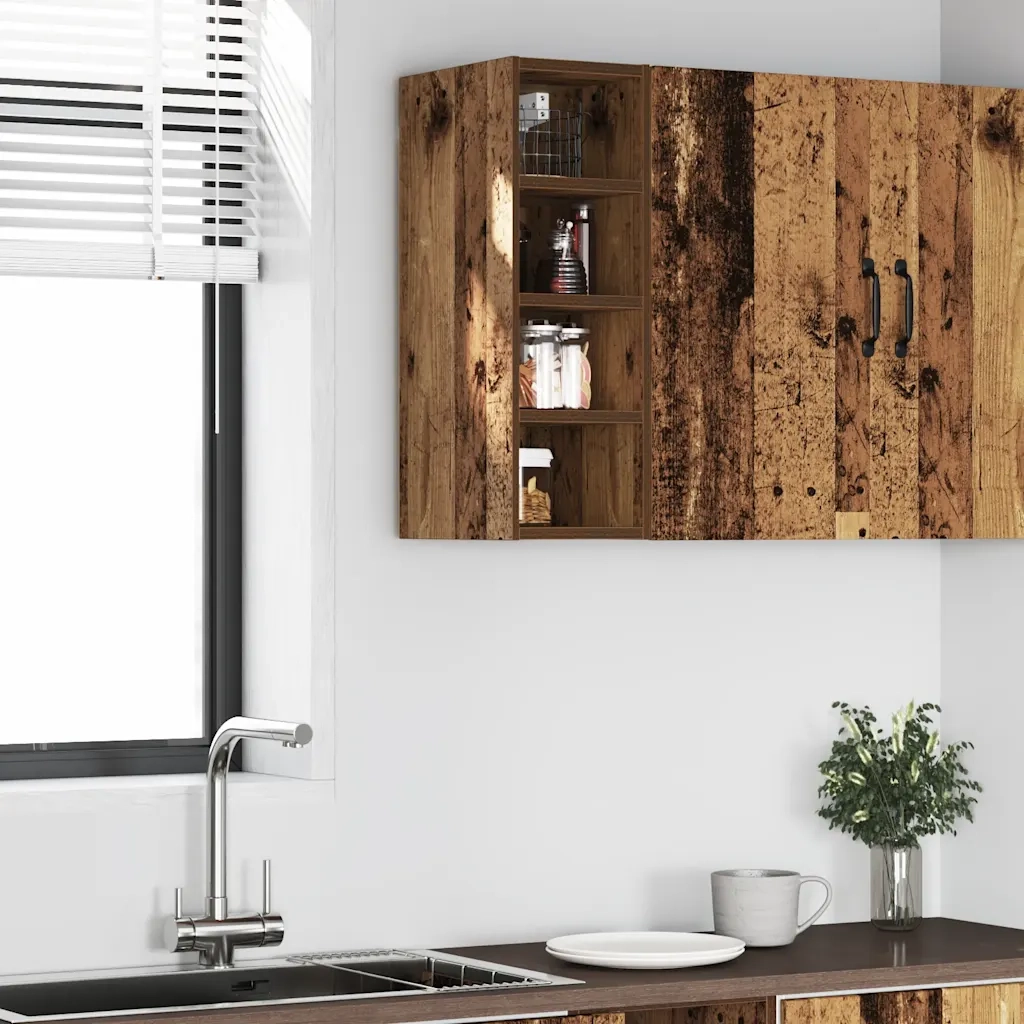 vidaXL Mobile Pensile “Riga” Legno Antico 20x29,5x60 cm