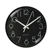 Orologio da parete silenzioso moderno da 21 cm per ufficio o soggiorno Nero Avizar