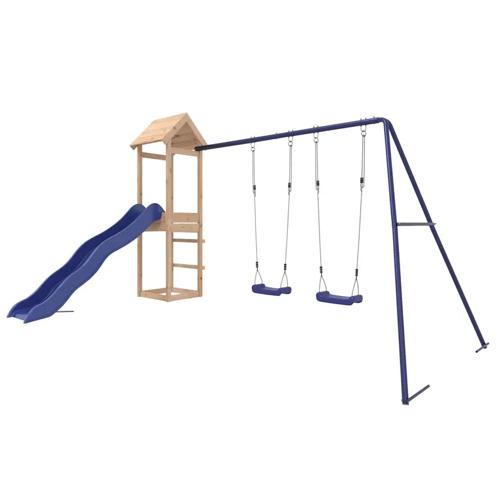 Set da Gioco da Esterno in Legno Massello di Pino 3155858