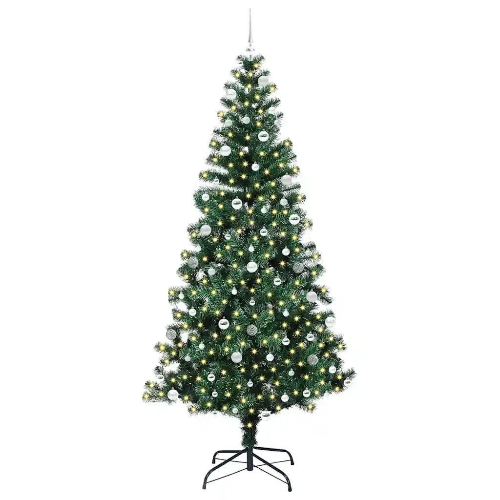 Albero di Natale artificiale con luci integrate Verde 240 cm