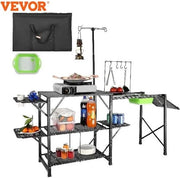 Tavolo da Campeggio con Lavello - Ripiegabile - 9,7 KG - 126cm x 46cm x 81cm