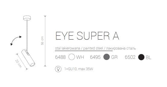 Faretto da soffitto Nowodvorski Eye Super nero metallo GU10