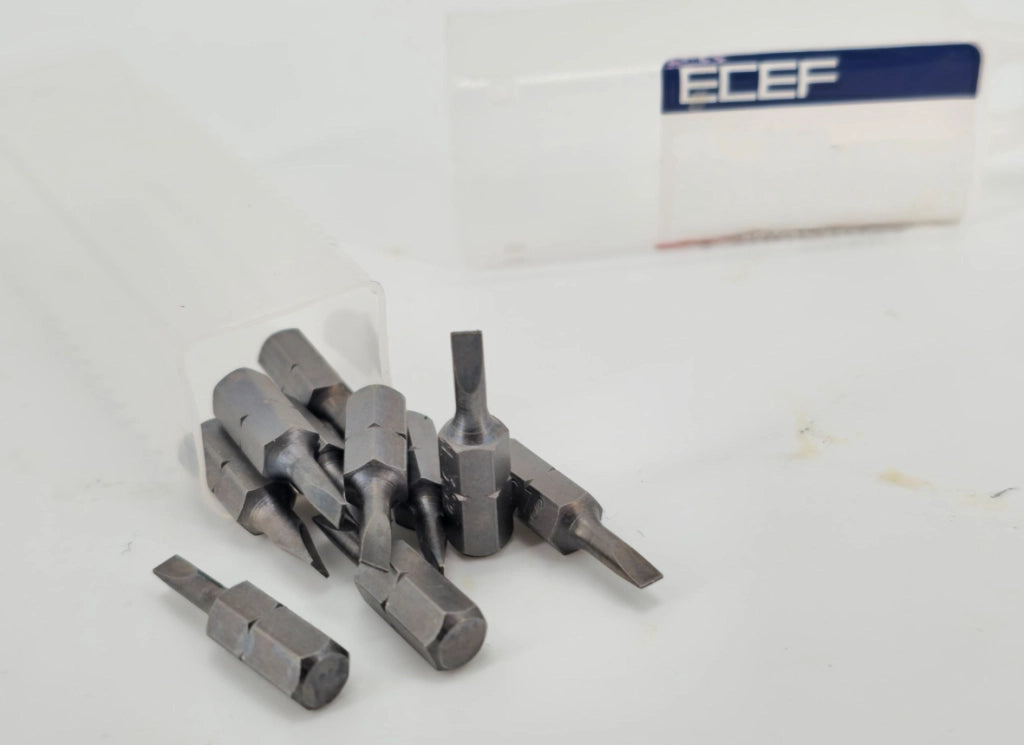 INSERTO PER VITI A TESTA CON INTAGLIO 1,2x6,5 mm - 10 pezzi- ECEF