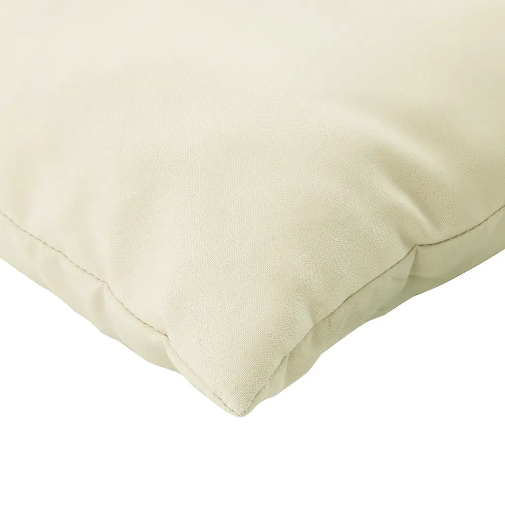 Cuscini per Divano 4 pz-Set di 4 Cuscini per Sofa Crema 60x60 cm in Tessuto