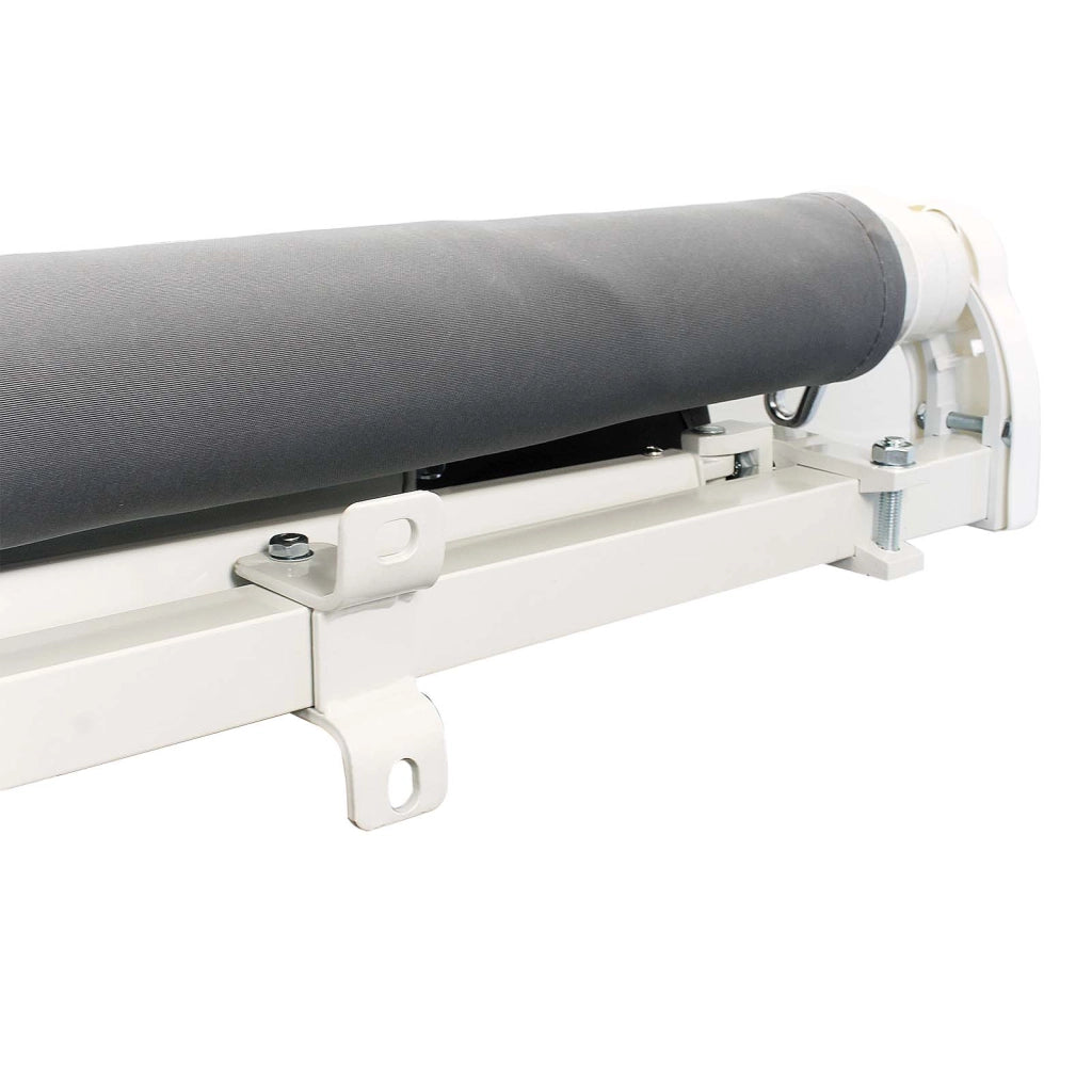 Toboli Tenda da sole con bracci a snodo e protezione UV 3,5x3 m Antracite Montaggio a parete Balcone