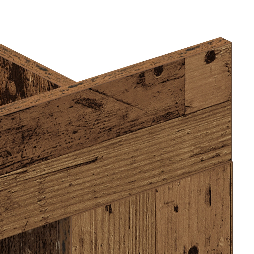 Mobile TV a Muro Legno Invecchiato 152x22x113 cm